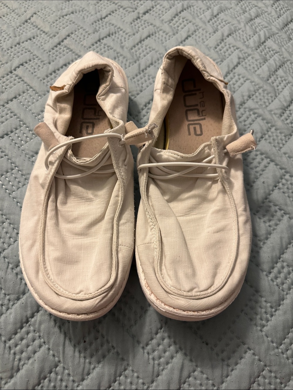 Hey Dude Casual Slip-On Shoes in Off-White size 9